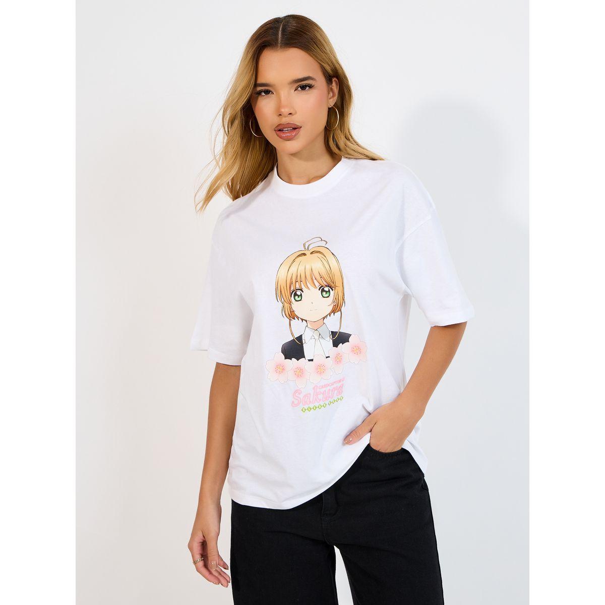 Styli Tohru Honda Graphic Puff Print Oversized T-Shirt-women-clothing-tshirts-image-1