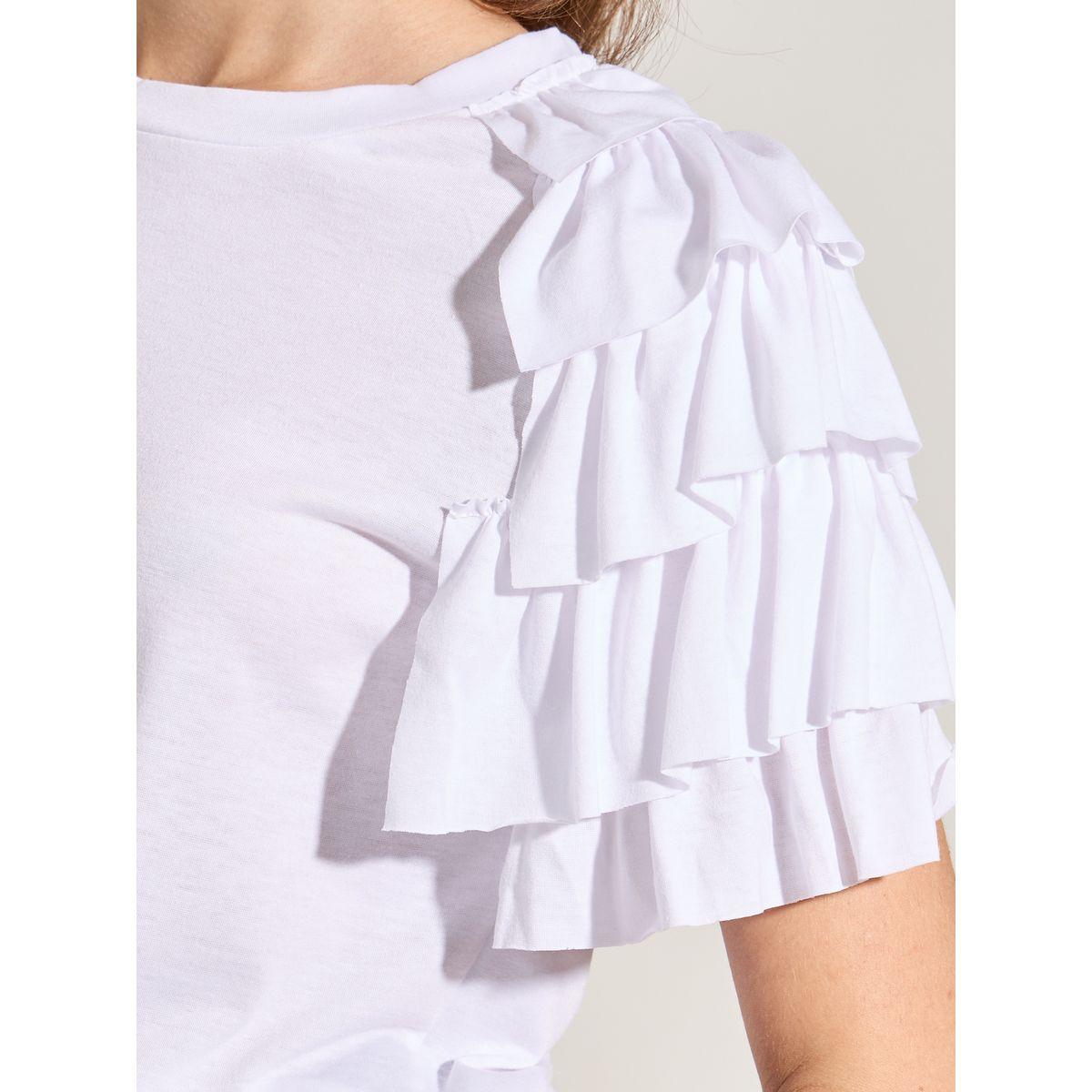 Styli Solid Asymmetrical Ruffle Trim Top-women-clothing-shirtsandblouses-blouses-image-3