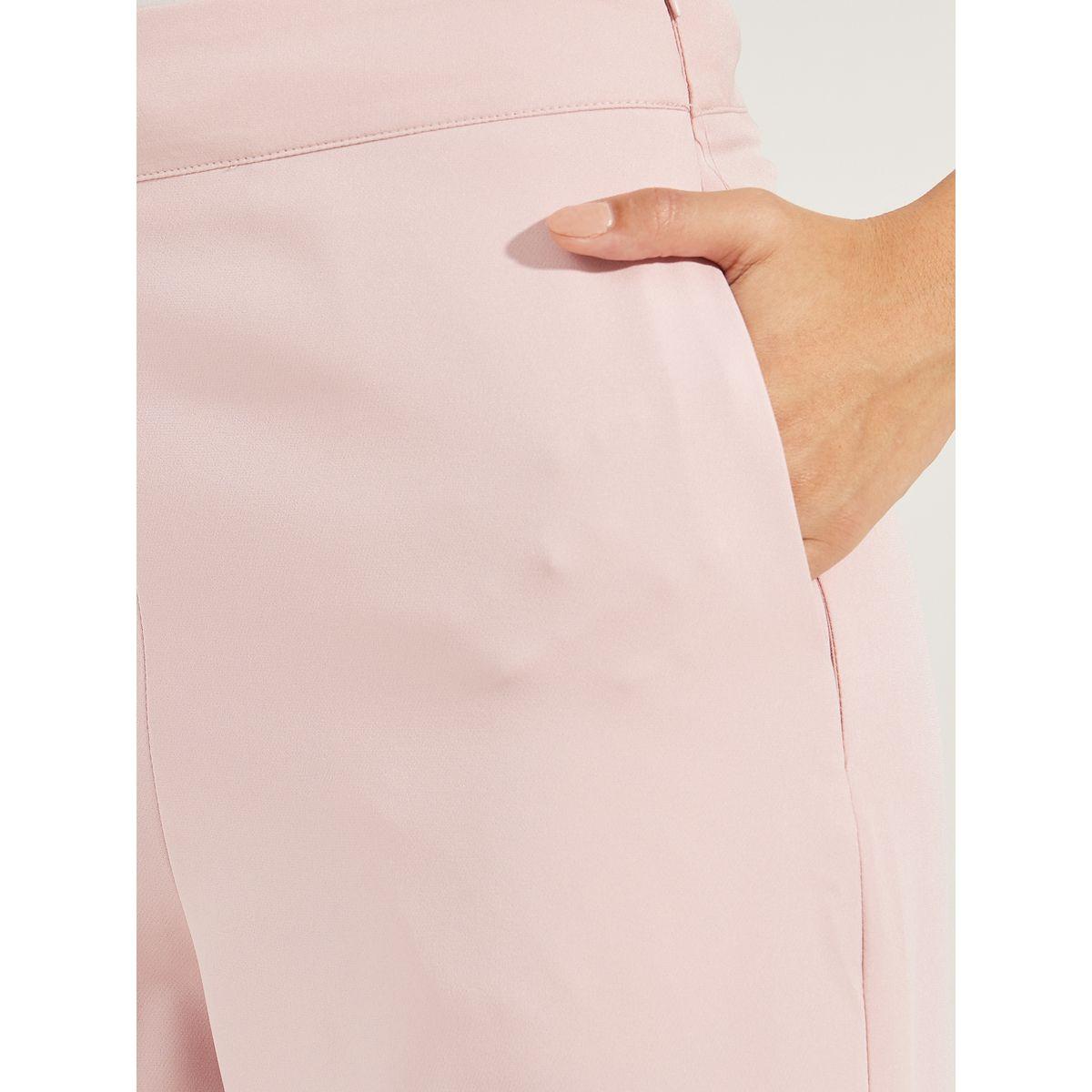 Styli Solid Wide Leg Pants with Side Pocket-women-clothing-bottoms-trousers-image-3