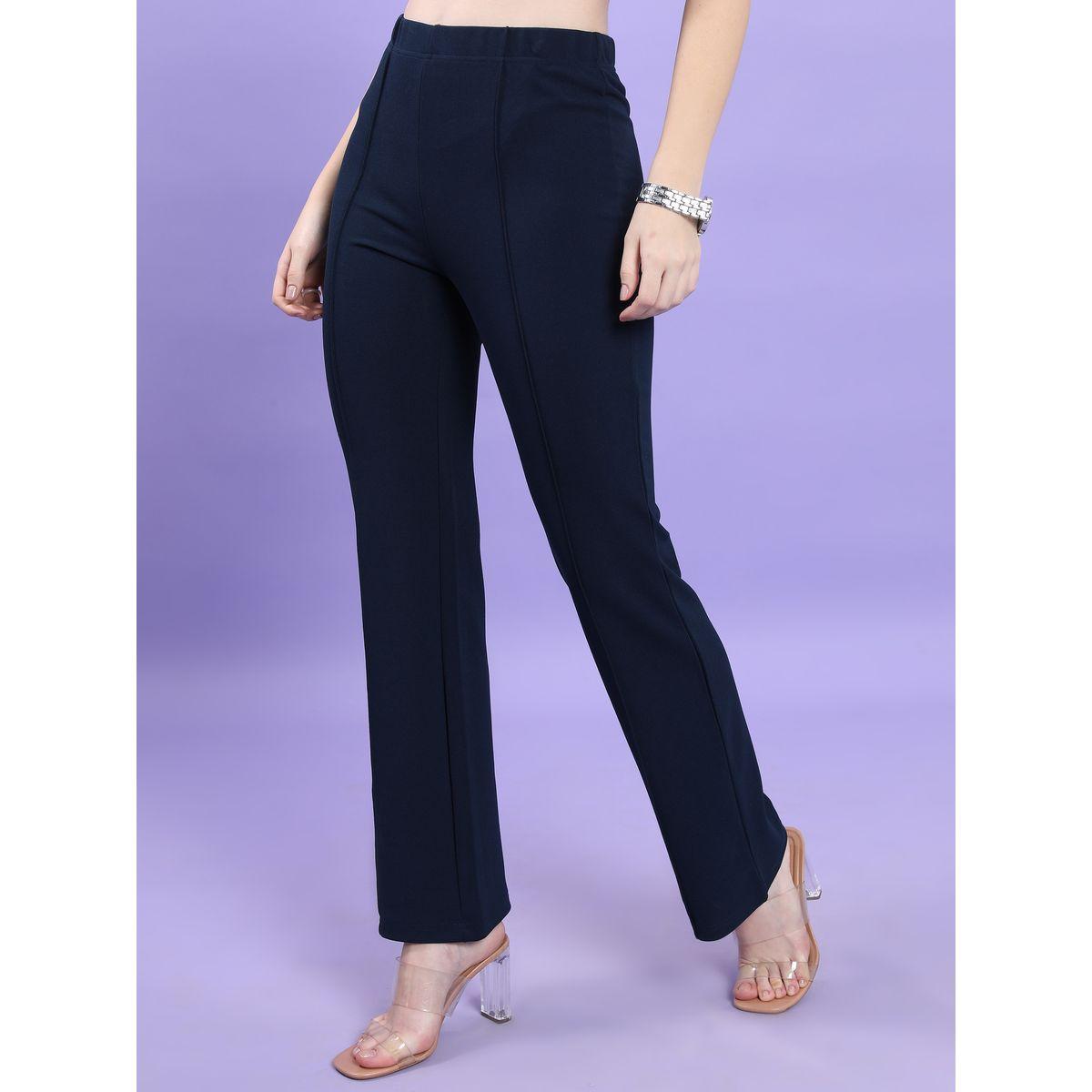 بنطال سادة بتفاصيل محزوزة وخصر عالي طوكيو توكيز × ستايلي-women-clothing-bottoms-trousers-image-4