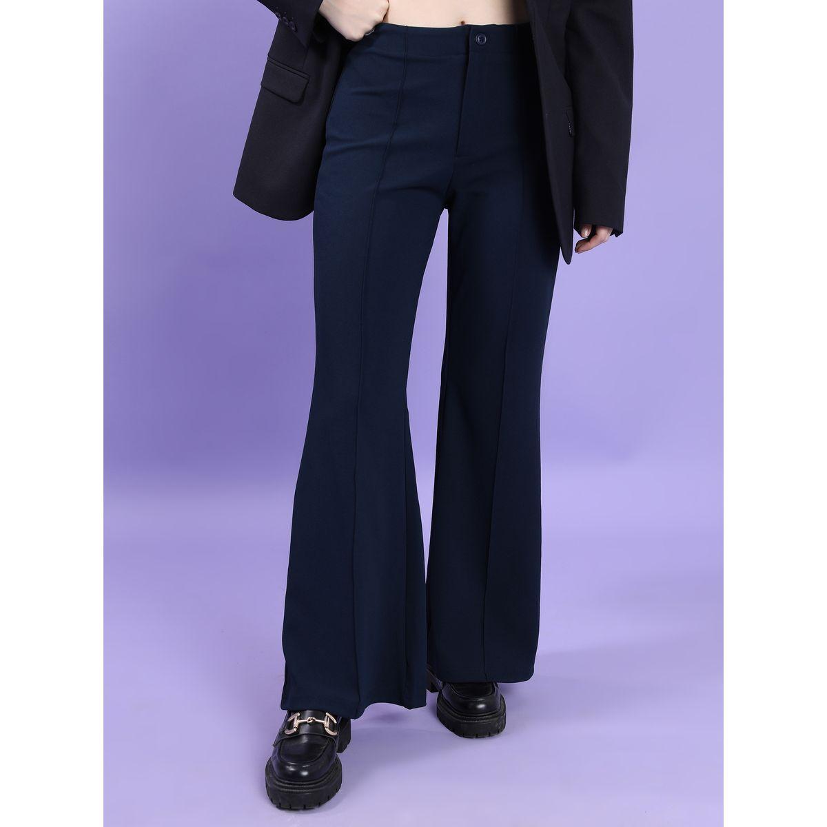بنطال بقصة بوت كات وخصر عالي طوكيو توكيز × ستايلي-women-clothing-bottoms-trousers-image-1