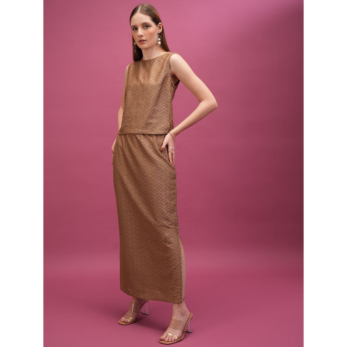 طقم منسق من تنورة مع بلوزة كروشيه بتصميم خاص طوكيو توكيز × ستايلي-women-clothing-coordsets-image-2