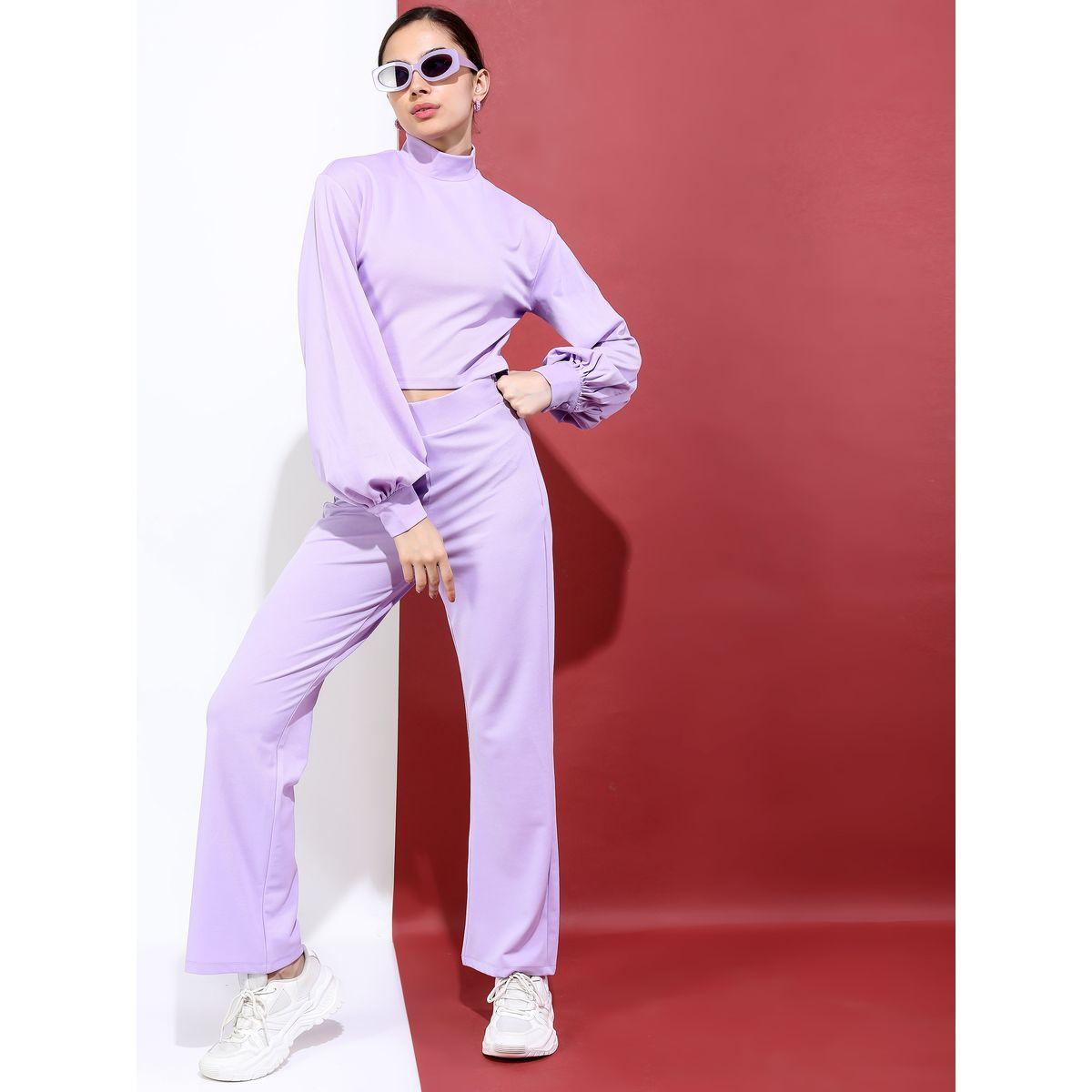 طقم منسق من بنطال وبلوزة قصير بياقة عالية طوكيو توكيز × ستايلي-women-clothing-coordsets-image-1