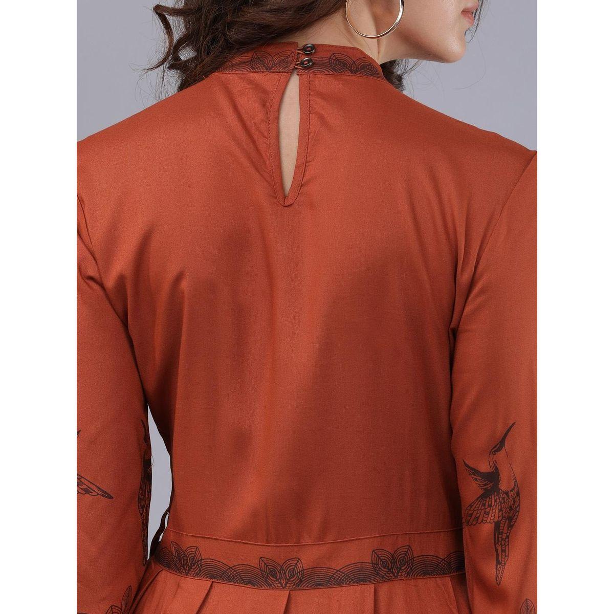 Tokyo Talkies X Styli  High Neck Maxi Dress with Box Pleat Detail-women-clothing-dresses-image-5