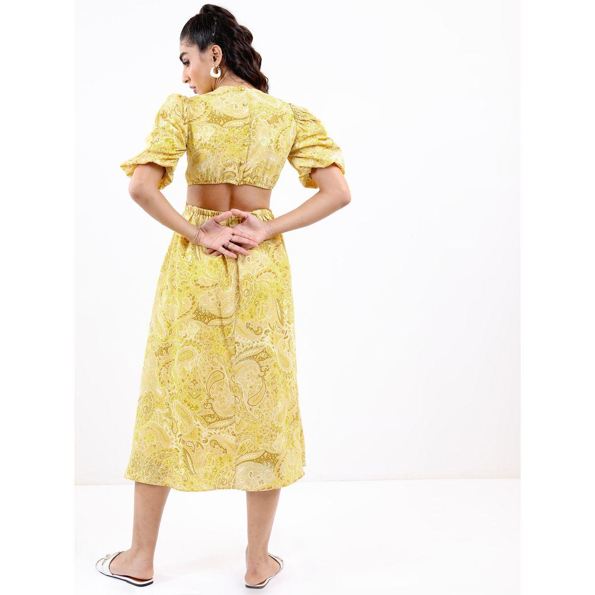 فستان بطبعة بيزلي وظهر بتفاصيل مكشوفة طوكيو توكيز × ستايلي-women-clothing-dresses-image-3