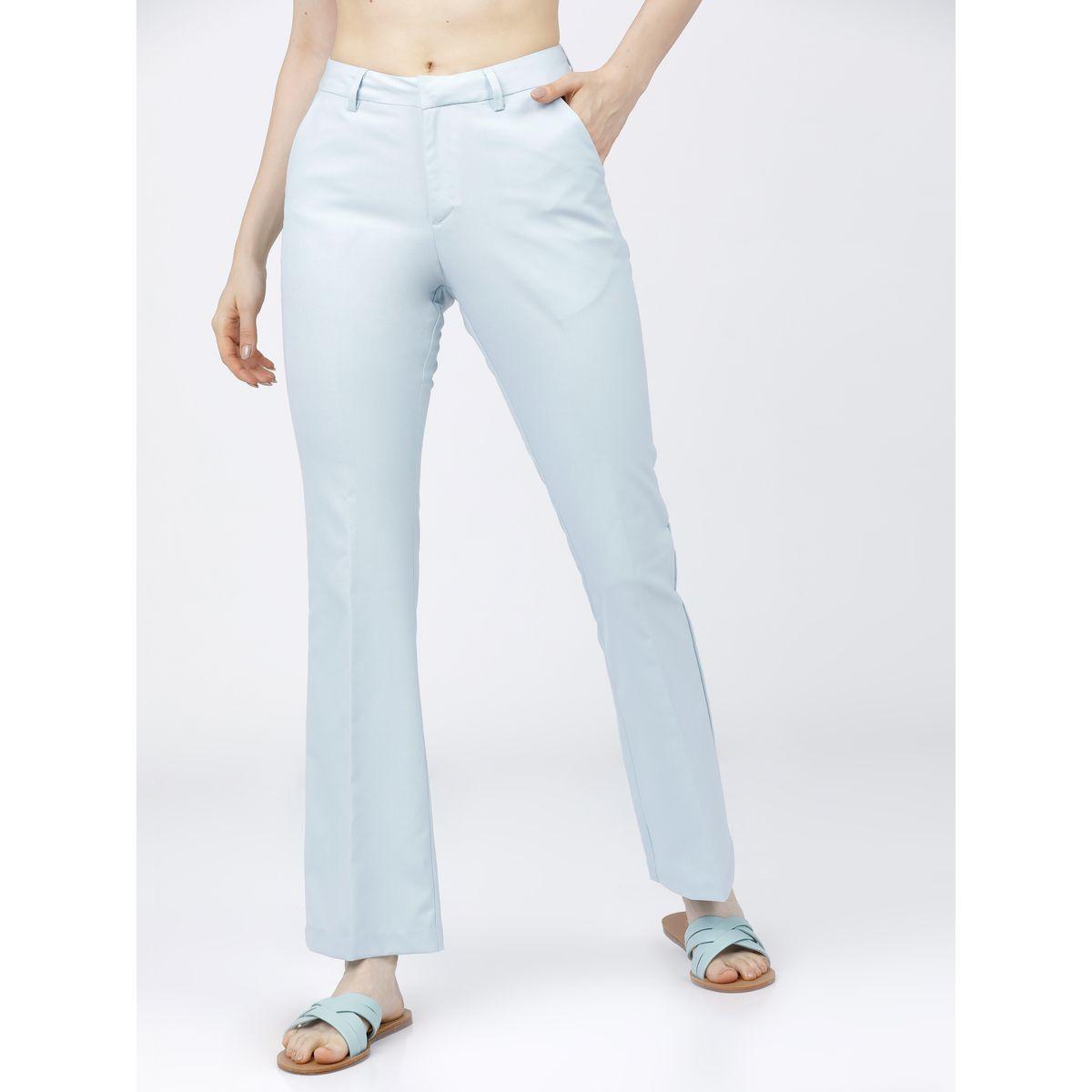بنطال بوت كات بقصة مستقيمة وجيب جانبي طوكيو توكيز × ستايلي-women-clothing-bottoms-trousers-image-1
