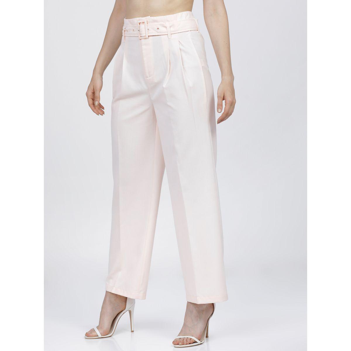 بنطال بارجل واسعة وخصر عالي مع كسرات طوكيو توكيز × ستايلي-women-clothing-bottoms-trousers-image-2