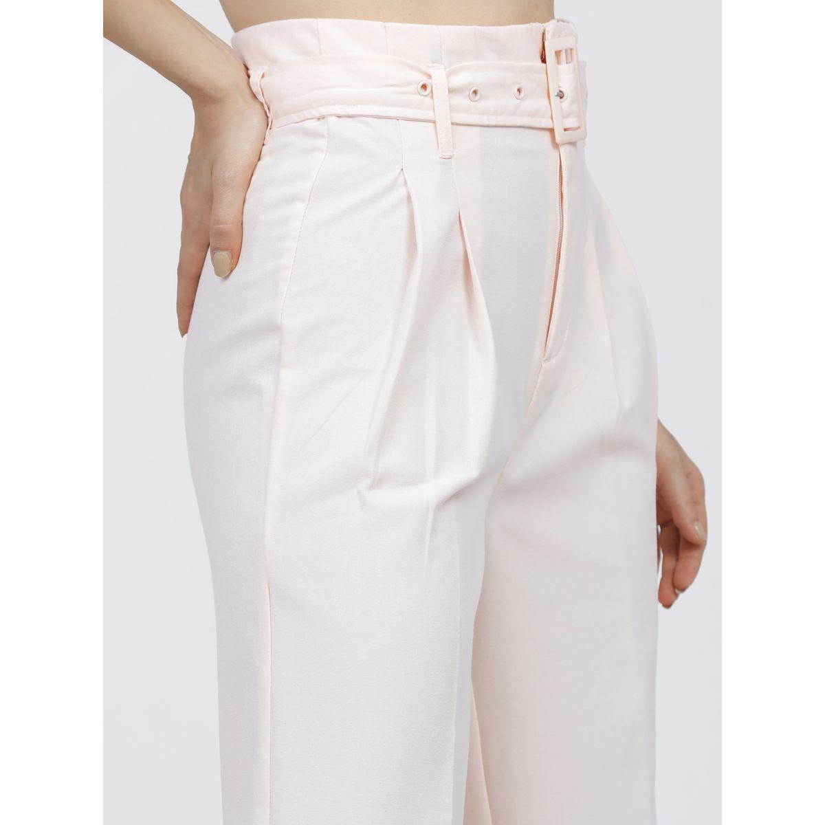 Tokyo Talkies X Styli  High Rise Pleated Parallel Wide Leg Trouser-women-clothing-bottoms-trousers-image-4