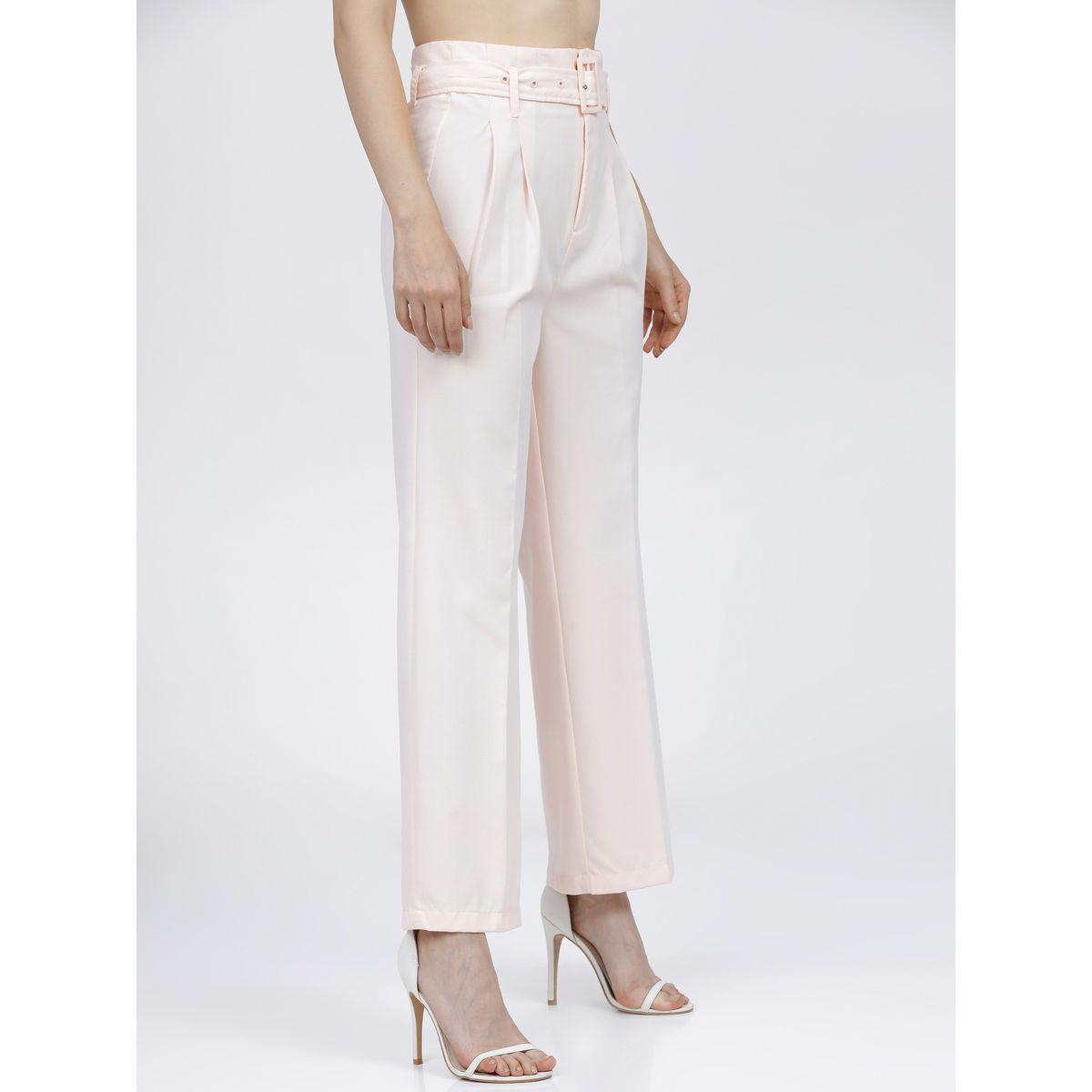 بنطال بارجل واسعة وخصر عالي مع كسرات طوكيو توكيز × ستايلي-women-clothing-bottoms-trousers-image-6