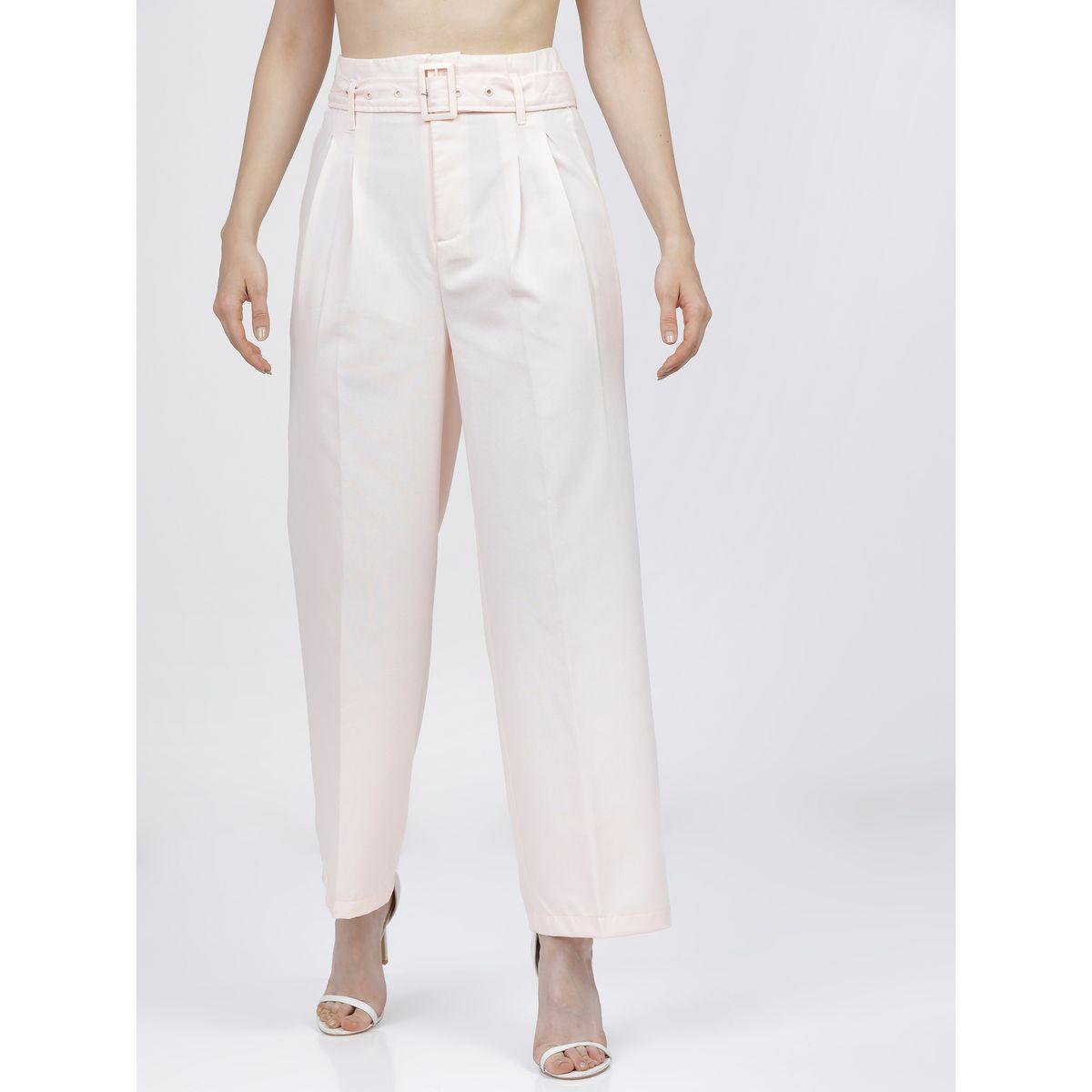 Tokyo Talkies X Styli  High Rise Pleated Parallel Wide Leg Trouser-women-clothing-bottoms-trousers-image-7