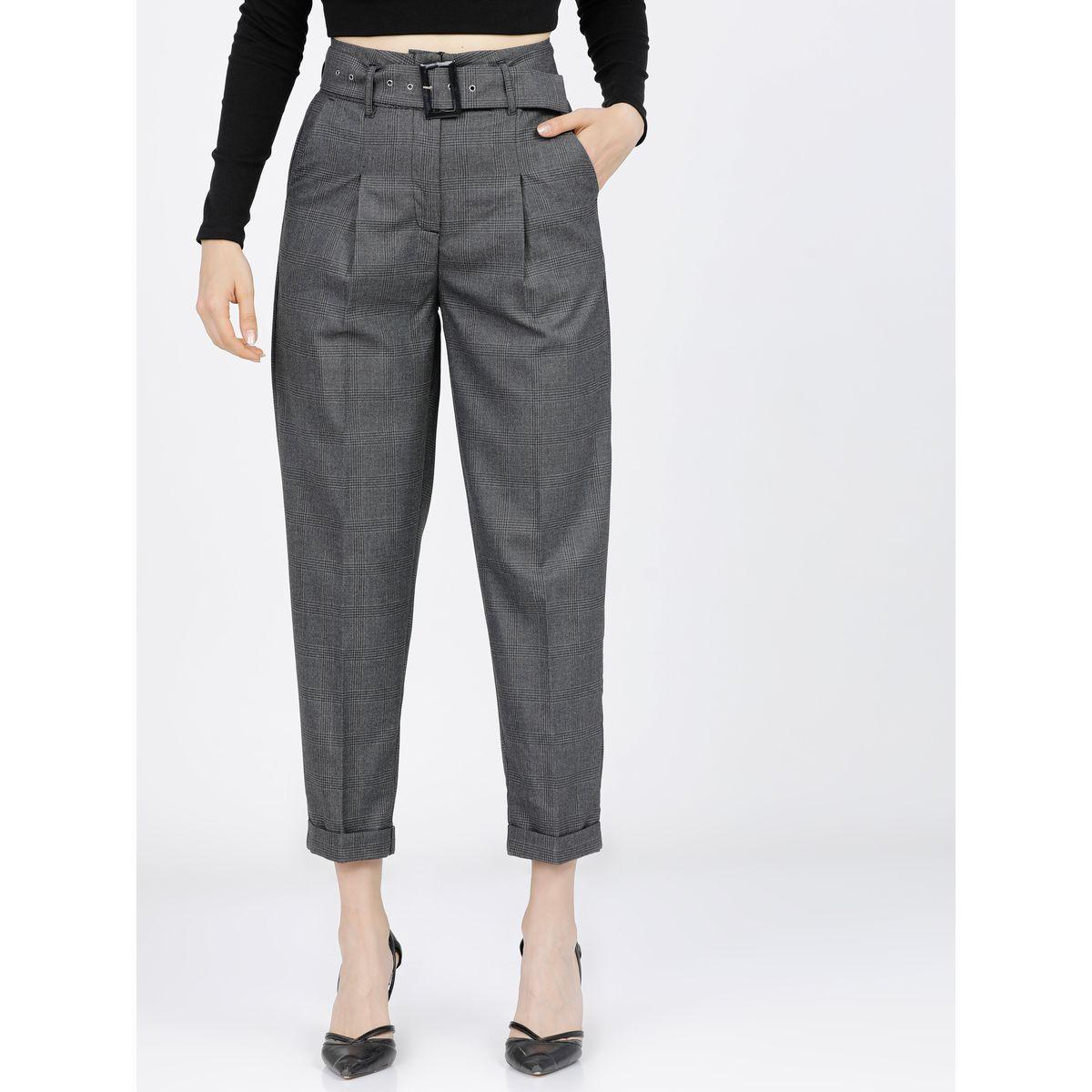 Tokyo Talkies X Styli  High Rise Easy Wash Pleated Peg Trouser-women-clothing-bottoms-trousers-image-1