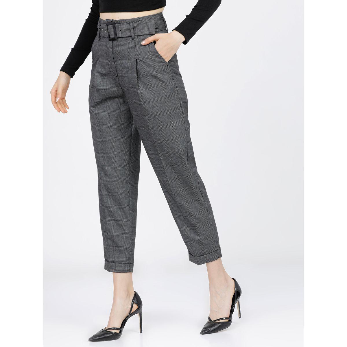 بنطال بخصر عالي وكسرات طوكيو توكيز × ستايلي-women-clothing-bottoms-trousers-image-2