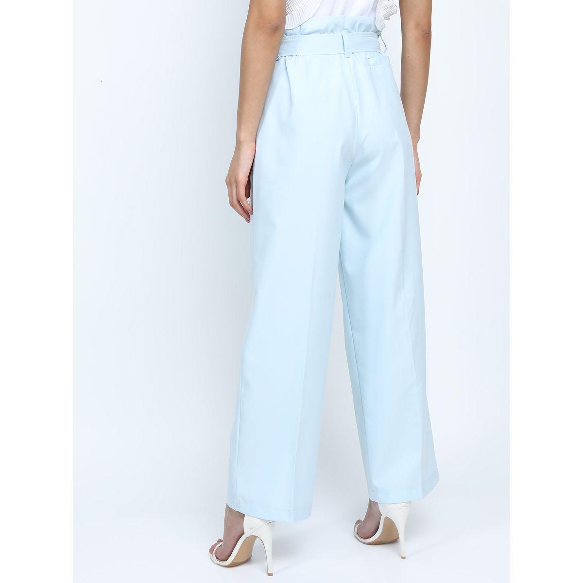 بنطال بقصة مستقيمة مع كسرات وحزام طوكيو توكيز × ستايلي-women-clothing-bottoms-trousers-image-3
