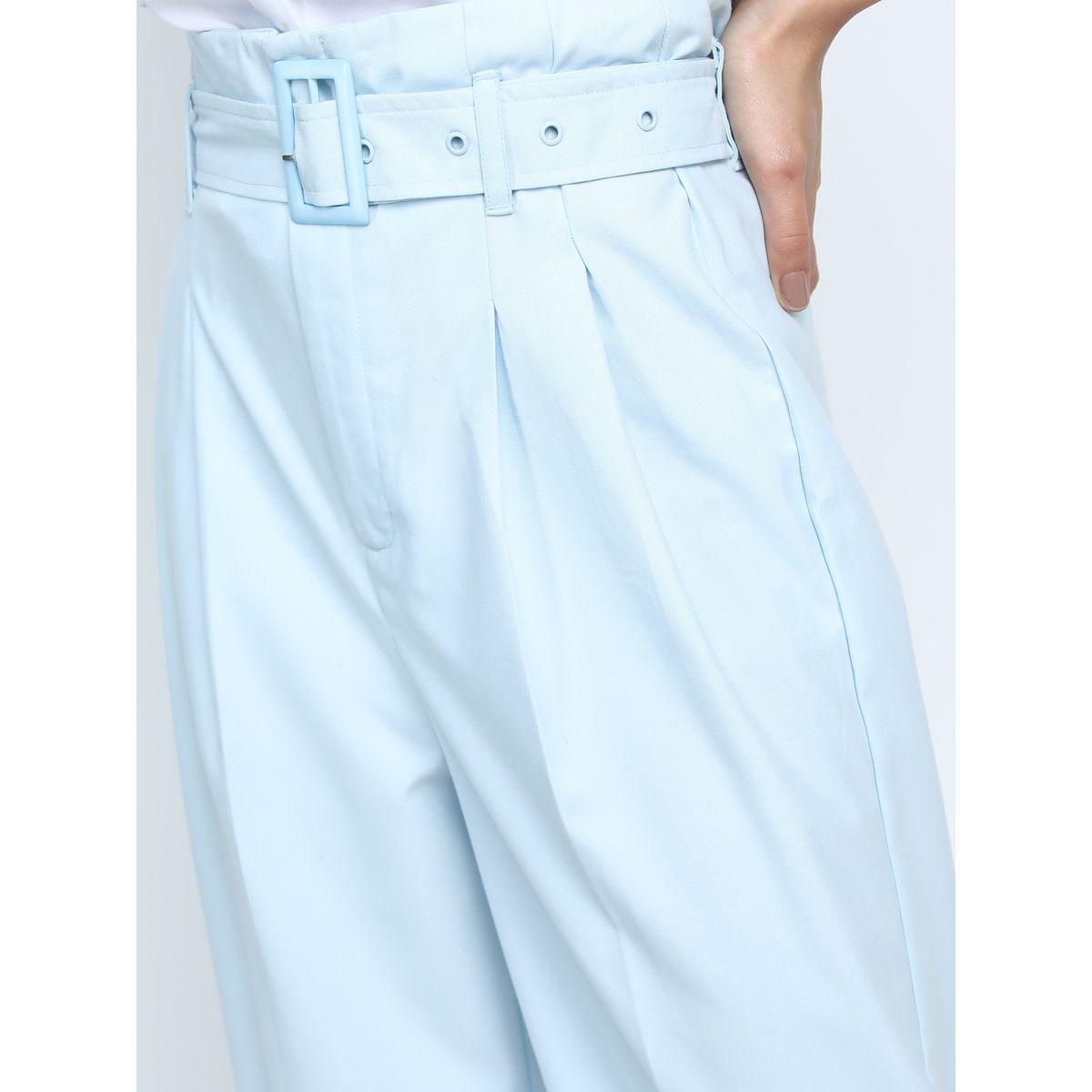 بنطال بقصة مستقيمة مع كسرات وحزام طوكيو توكيز × ستايلي-women-clothing-bottoms-trousers-image-5