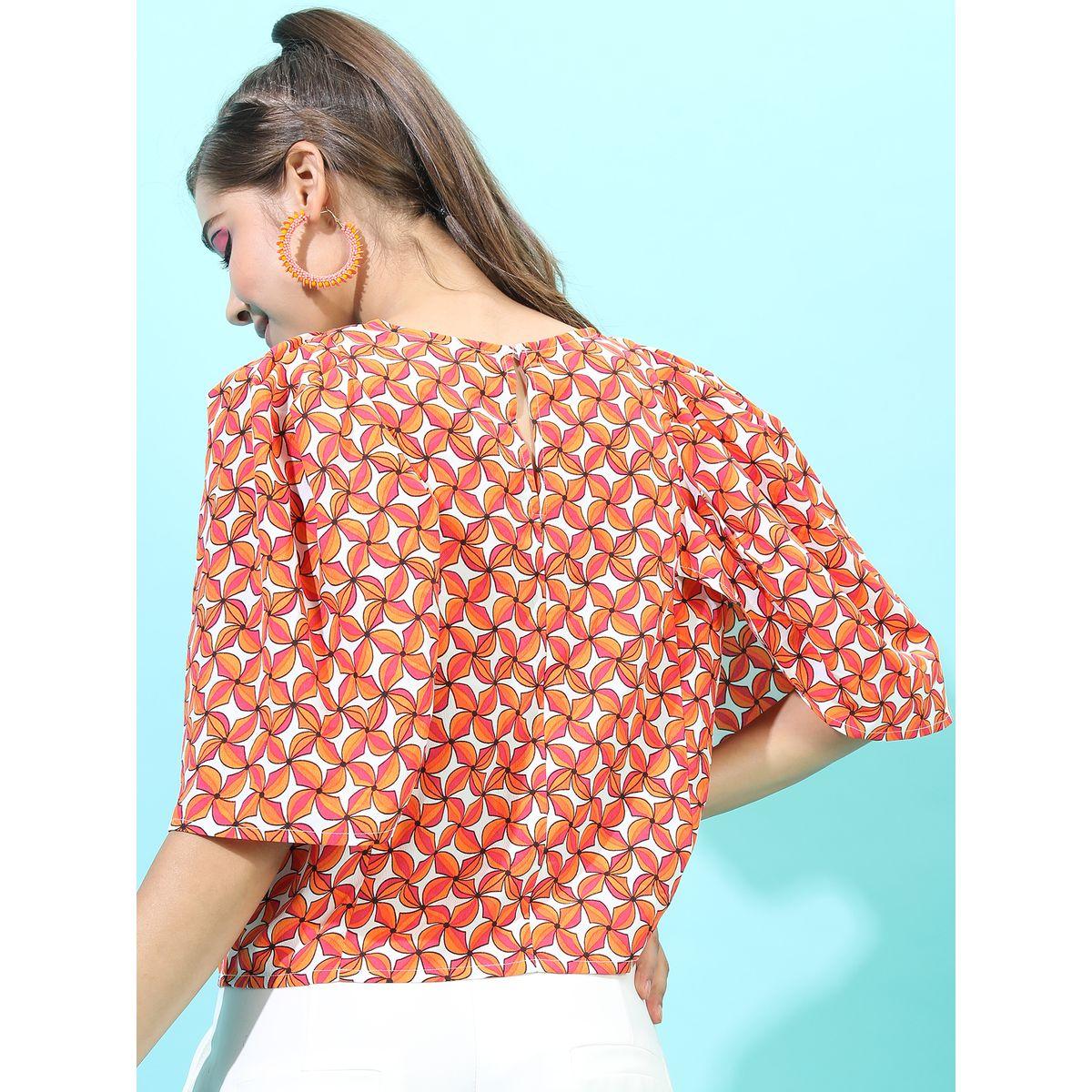 بلوزة بياقة دائرية واكمام منفوخة طوكيو توكيز × ستايلي-women-clothing-shirtsandblouses-blouses-image-3