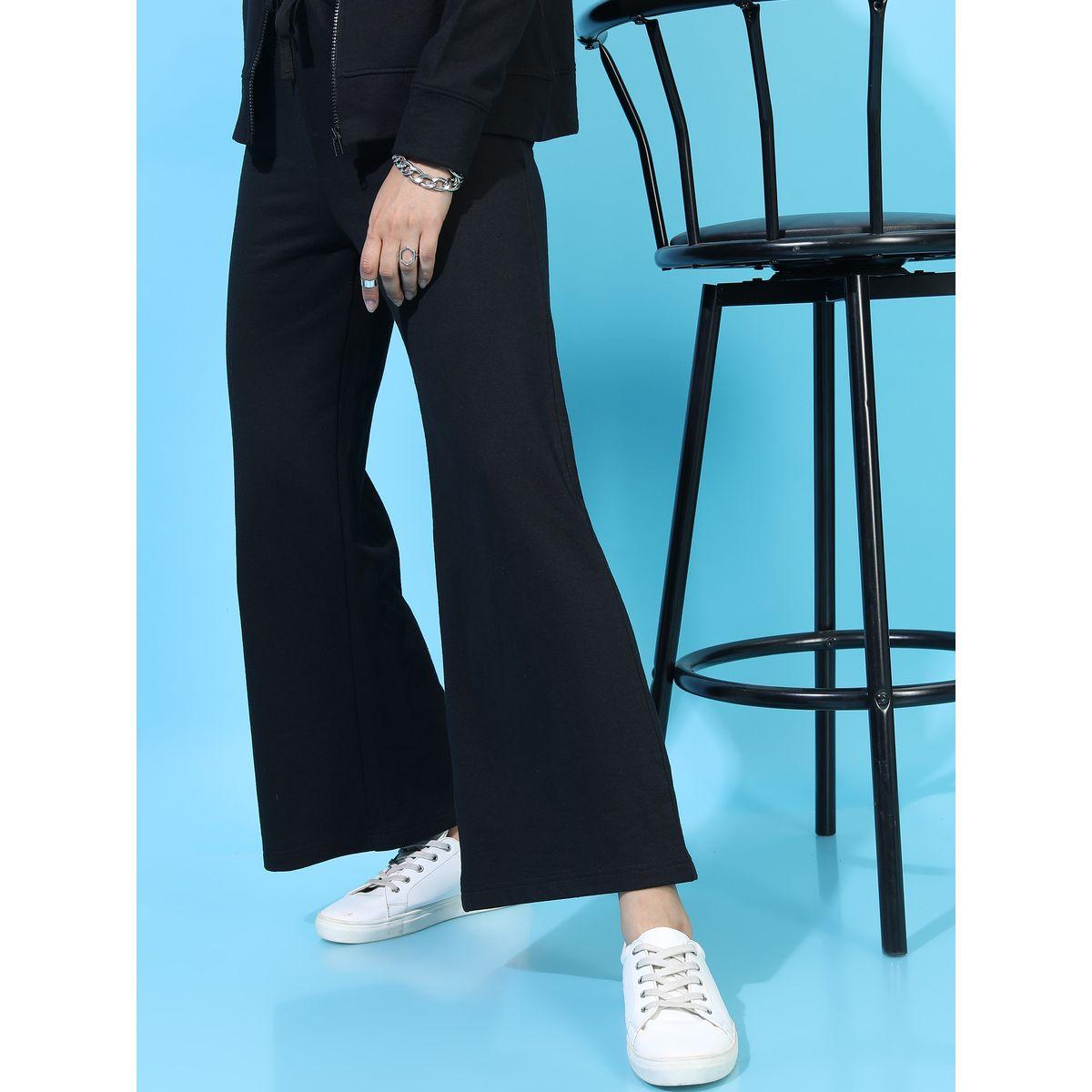 بنطال بوت كات سادة مع رباط خصر طوكيو توكيز × ستايلي-women-clothing-bottoms-trousers-image-5