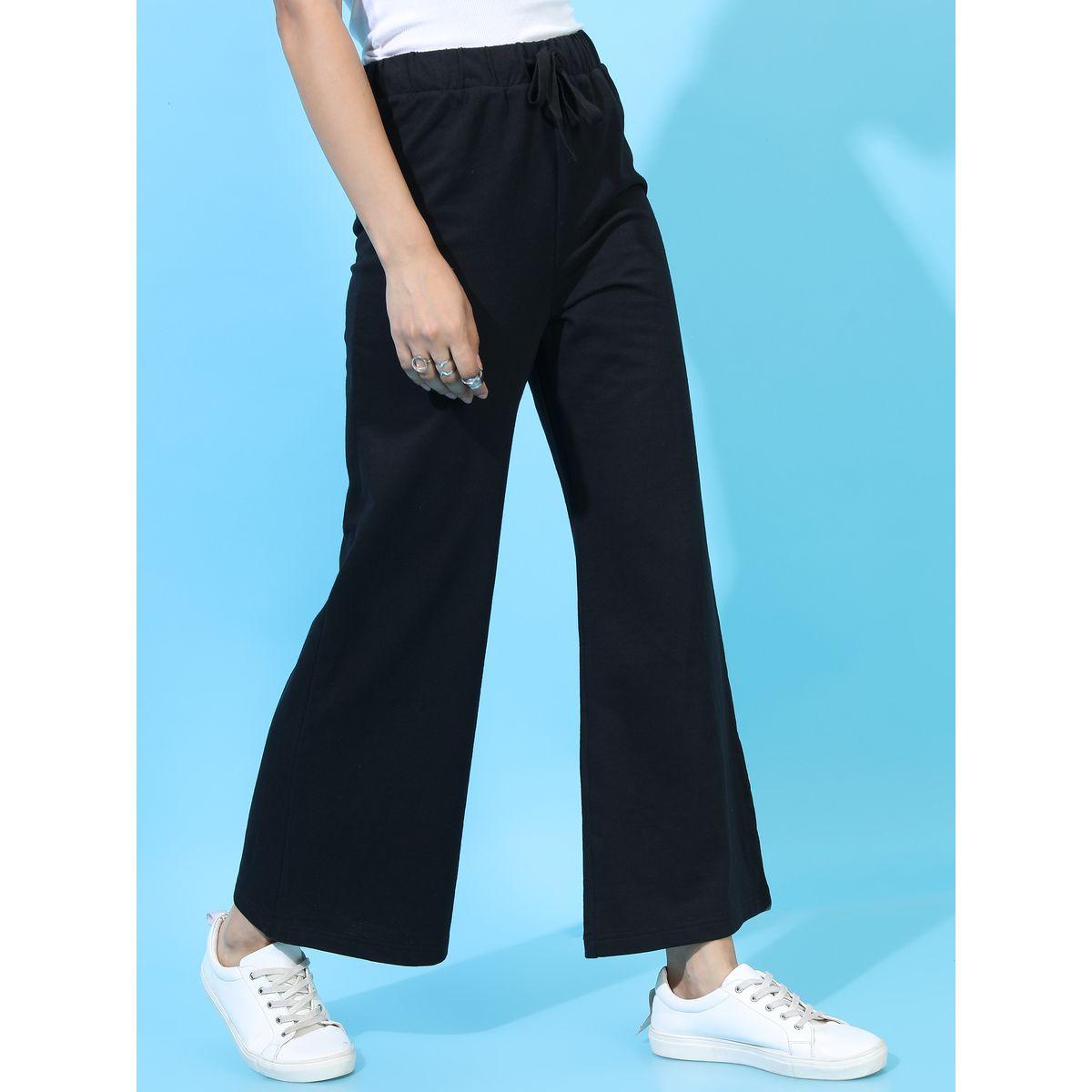 بنطال بوت كات سادة مع رباط خصر طوكيو توكيز × ستايلي-women-clothing-bottoms-trousers-image-6