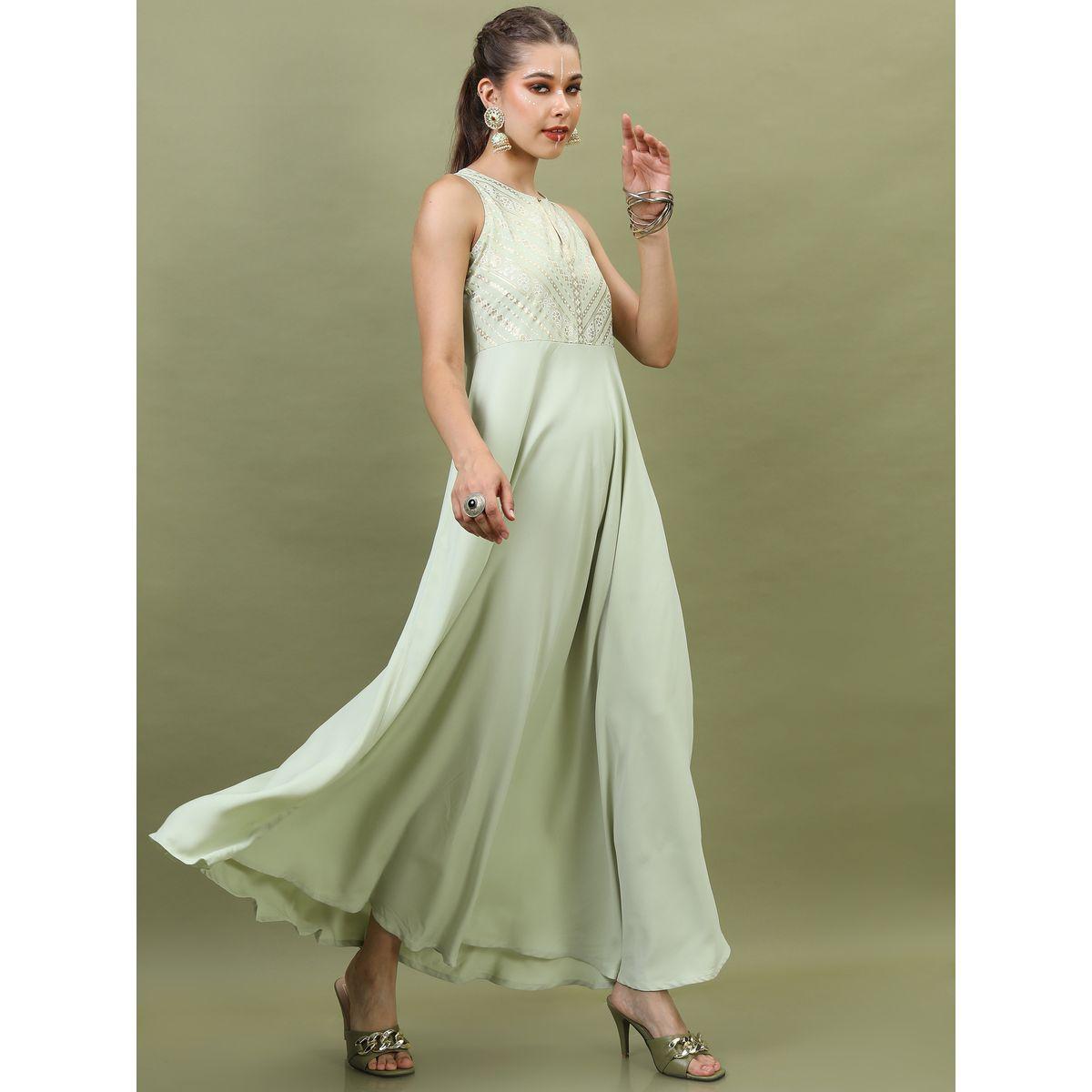 Vishudh X Styli  Foil Print Ethnic Maxi Dress-women-clothing-dresses-image-5
