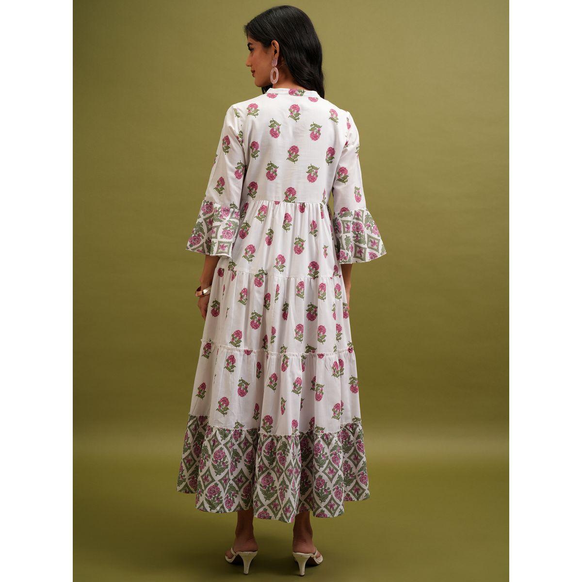 Vishudh X Styli   Floral Printed Notch Neck Tiered Maxi Dress-women-clothing-dresses-image-3