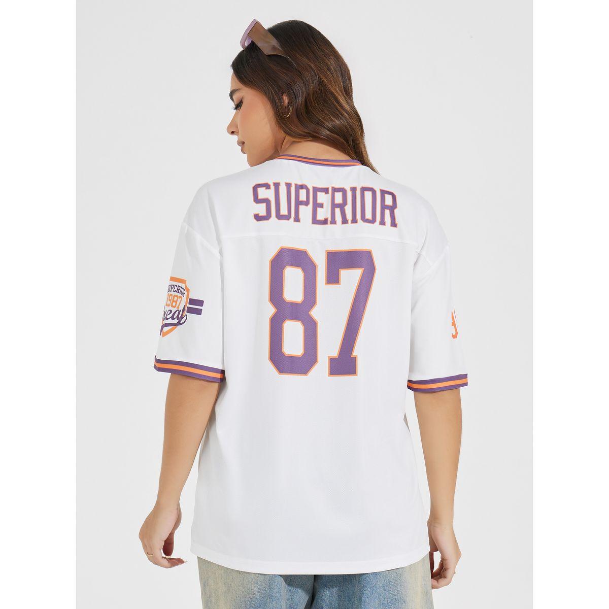 Styli Mesh Knit Oversized Varsity Print T-Shirt-women-clothing-tshirts-image-6