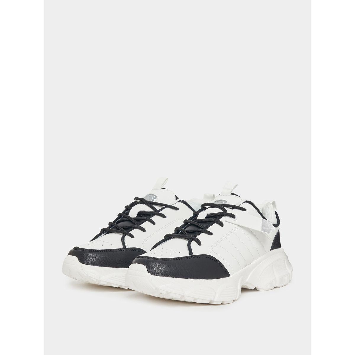 Styli Mono Lace Up Chunky Sneakers-women-shoes-sneakers-image-3