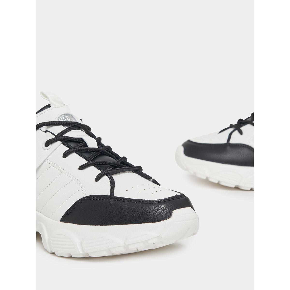 Styli Mono Lace Up Chunky Sneakers-women-shoes-sneakers-image-4