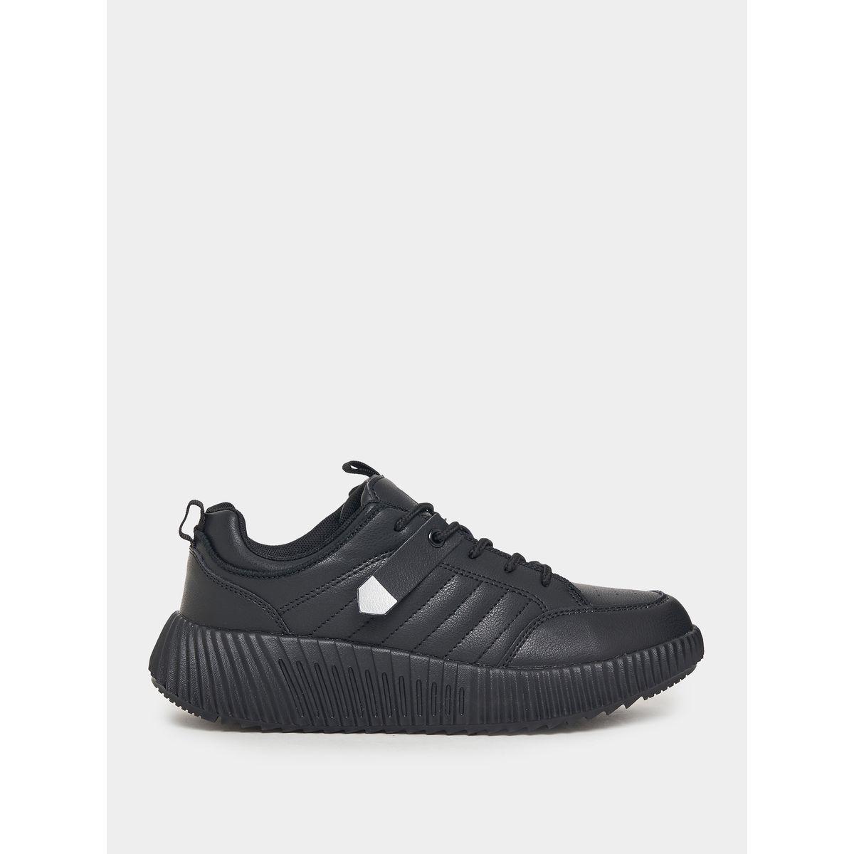Styli Panelled Lace Up Sneakers-women-shoes-sneakers-image-2