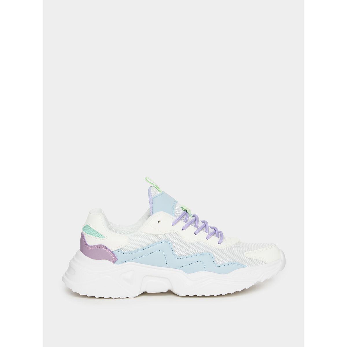 Styli Color Block Contrast Tab Chunky Sneakers-women-shoes-sneakers-image-1