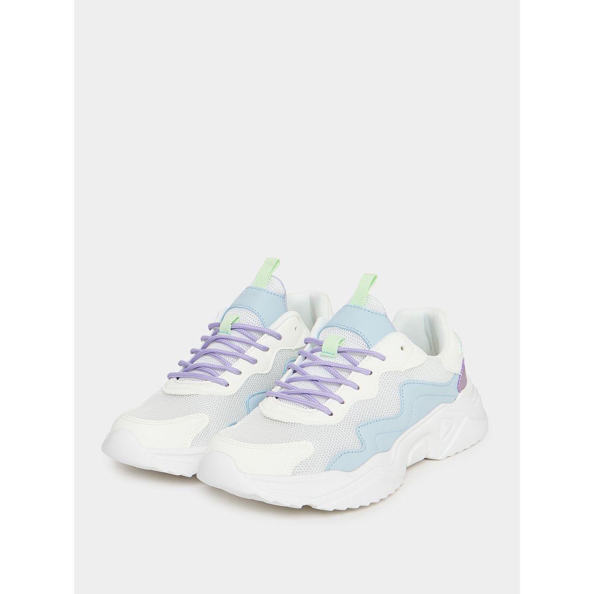 Styli Color Block Contrast Tab Chunky Sneakers-women-shoes-sneakers-image-2