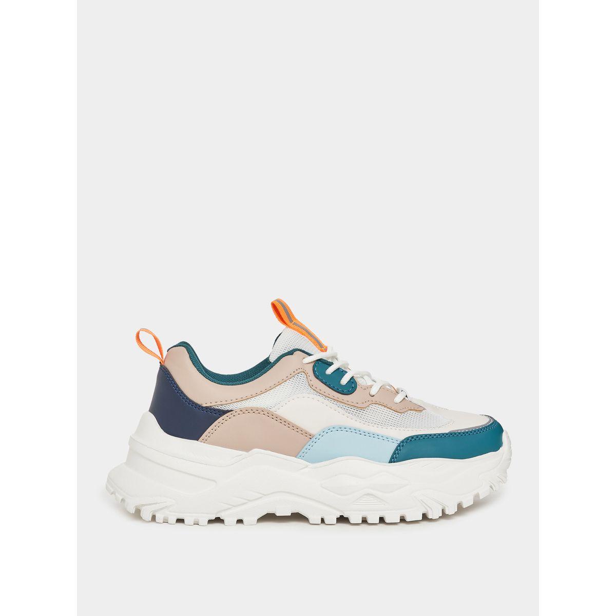 Styli Color Block Chunky Sole Sneakers-women-shoes-sneakers-image-2
