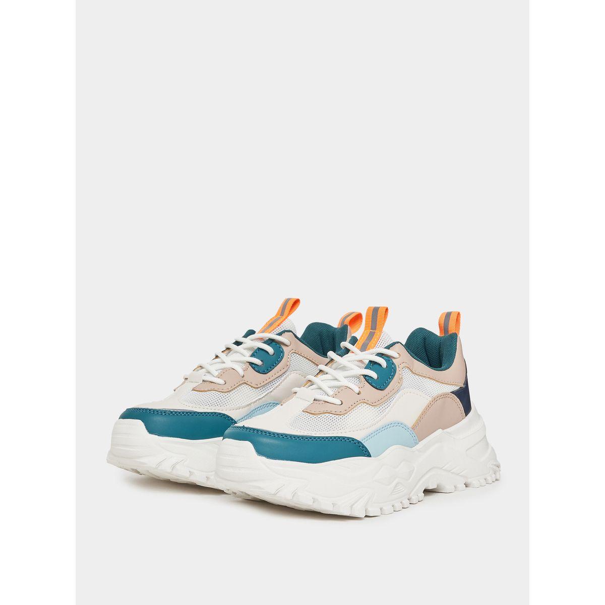 Styli Color Block Chunky Sole Sneakers-women-shoes-sneakers-image-3