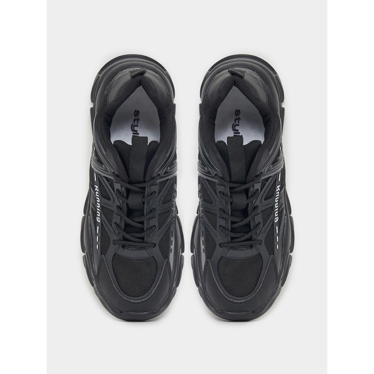 Styli Web Design Chunky Lace Up Sneakers-women-shoes-sneakers-image-6
