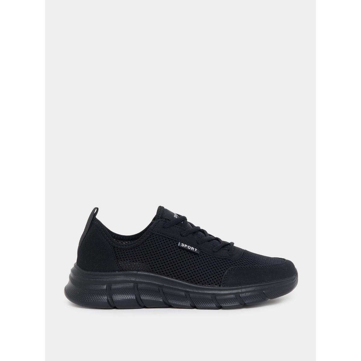 حذاء سنيكرز بتفاصيل شبكية ورباط غلق-women-shoes-sneakers-image-1