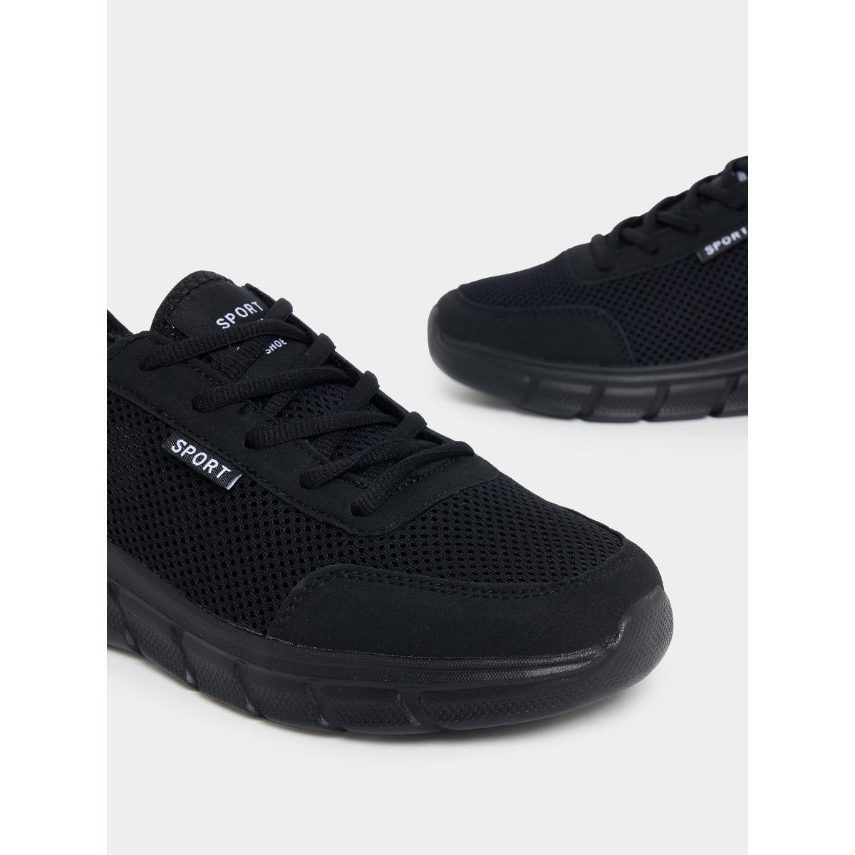 حذاء سنيكرز بتفاصيل شبكية ورباط غلق-women-shoes-sneakers-image-3