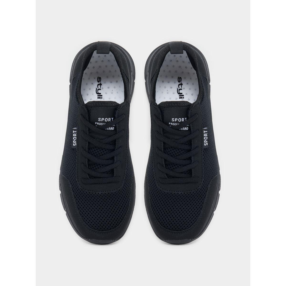 Styli Mesh Comfort Lace Up Sneakers-women-shoes-sneakers-image-5