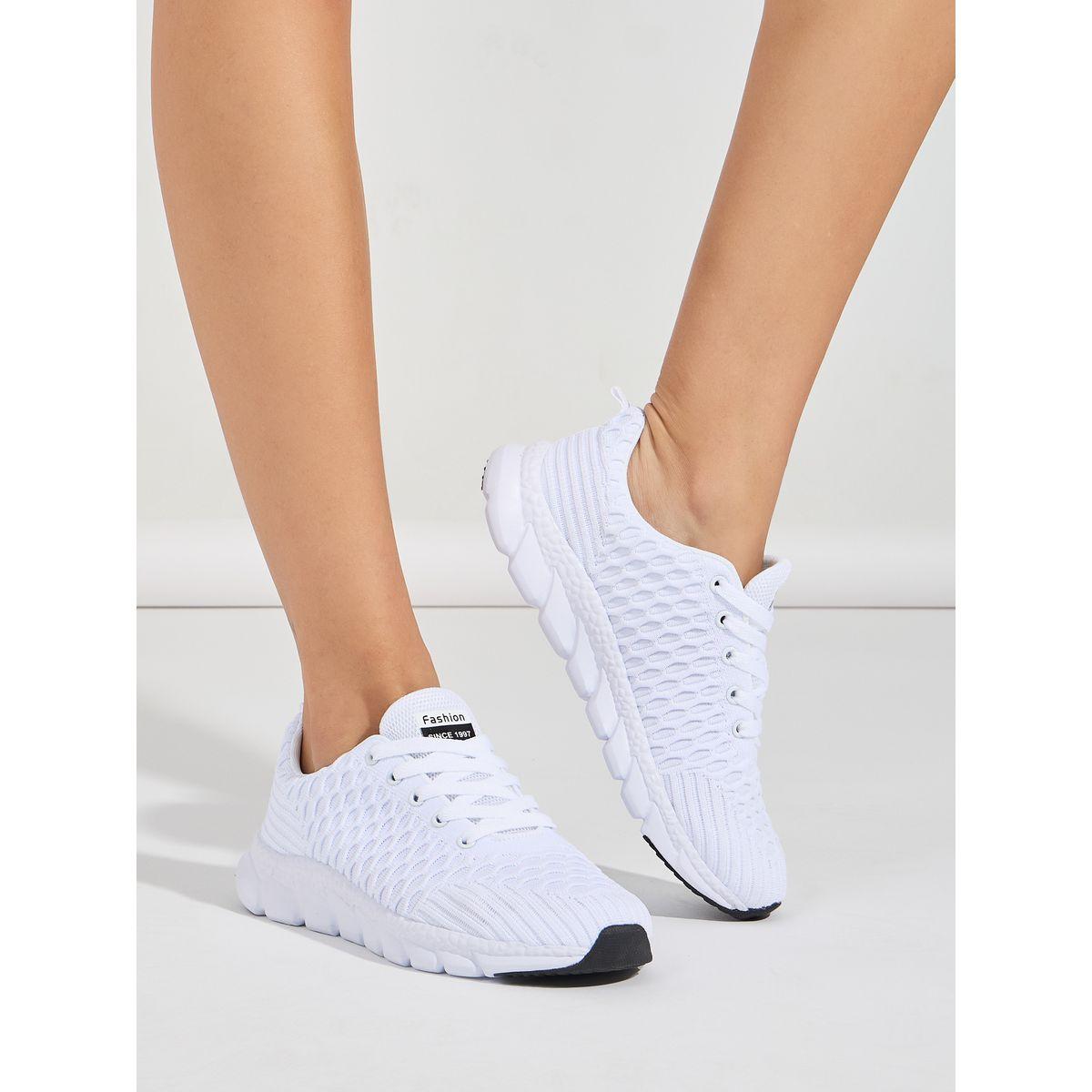 Styli Textured Knit Sneakers-women-shoes-sneakers-image-1