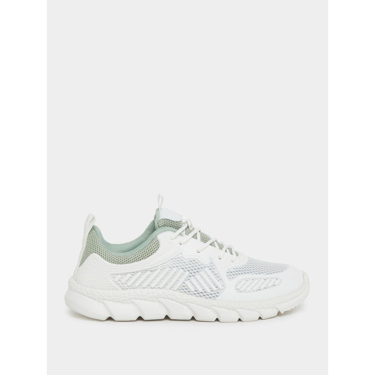 Styli Mesh Design Lace-Up Sneakers-women-shoes-sneakers-image-1