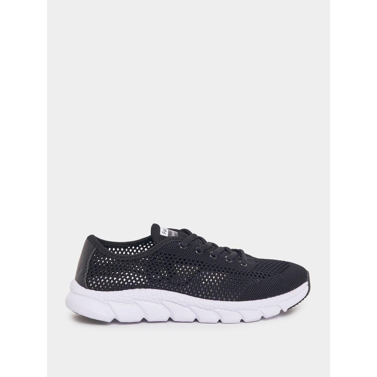 Styli Mesh Design Lace-Up Sneakers-women-shoes-sneakers-image-2