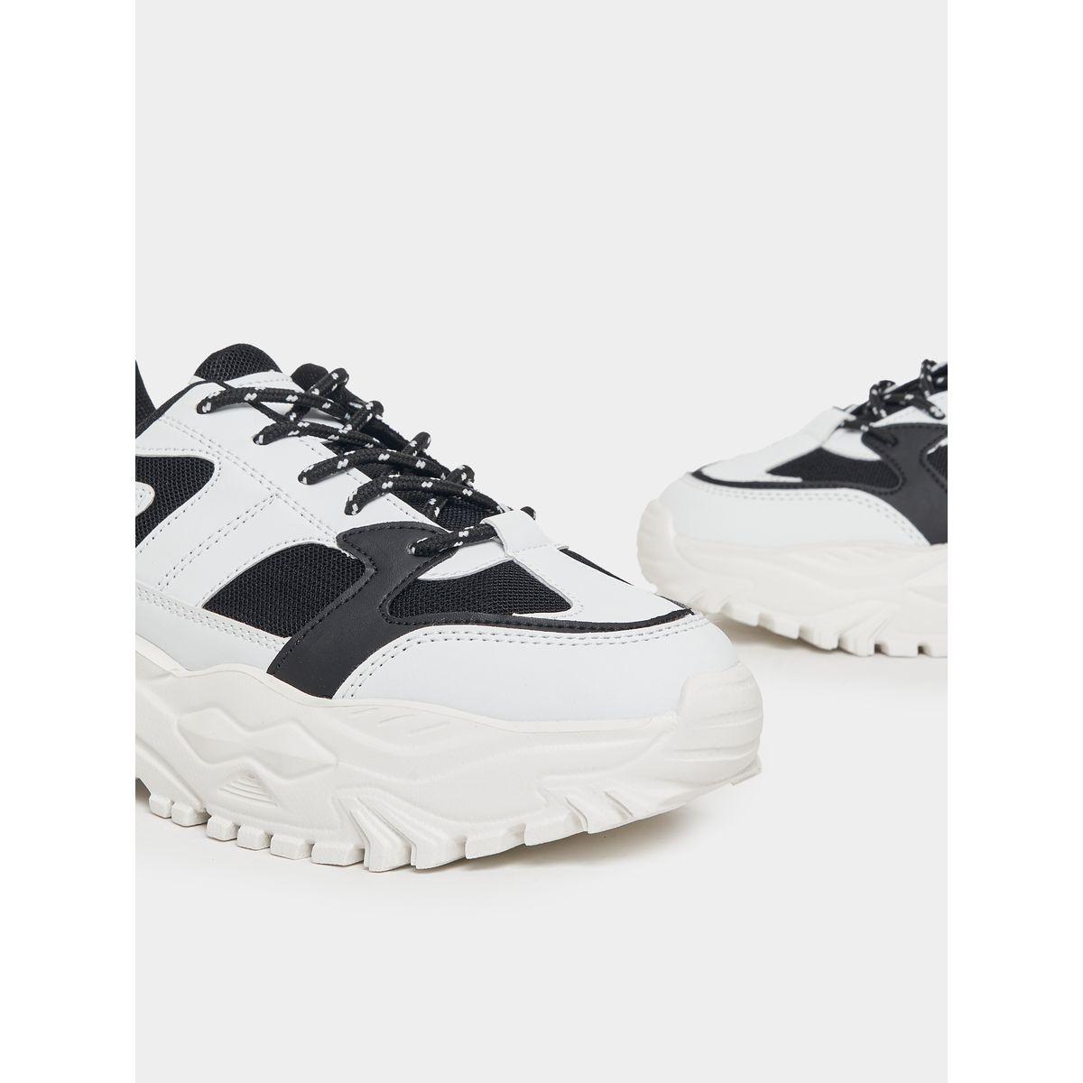 Styli Mono Lace Up Chunky Sneakers-women-shoes-sneakers-image-5