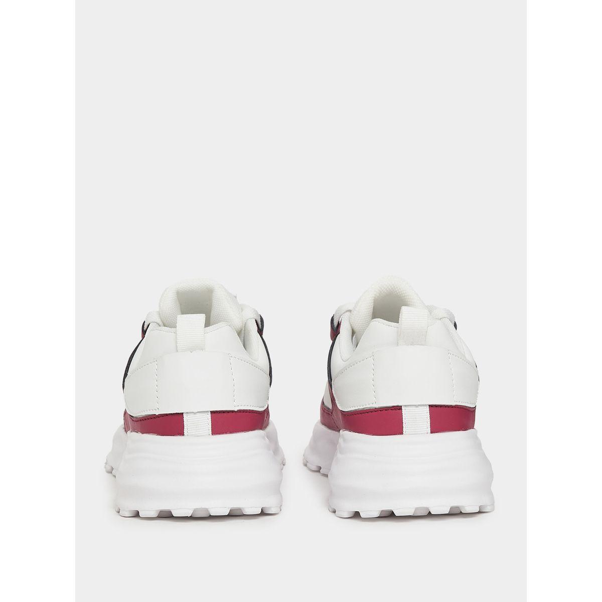 Styli Contrast Panel Lace Up Sneakers-women-shoes-sneakers-image-5