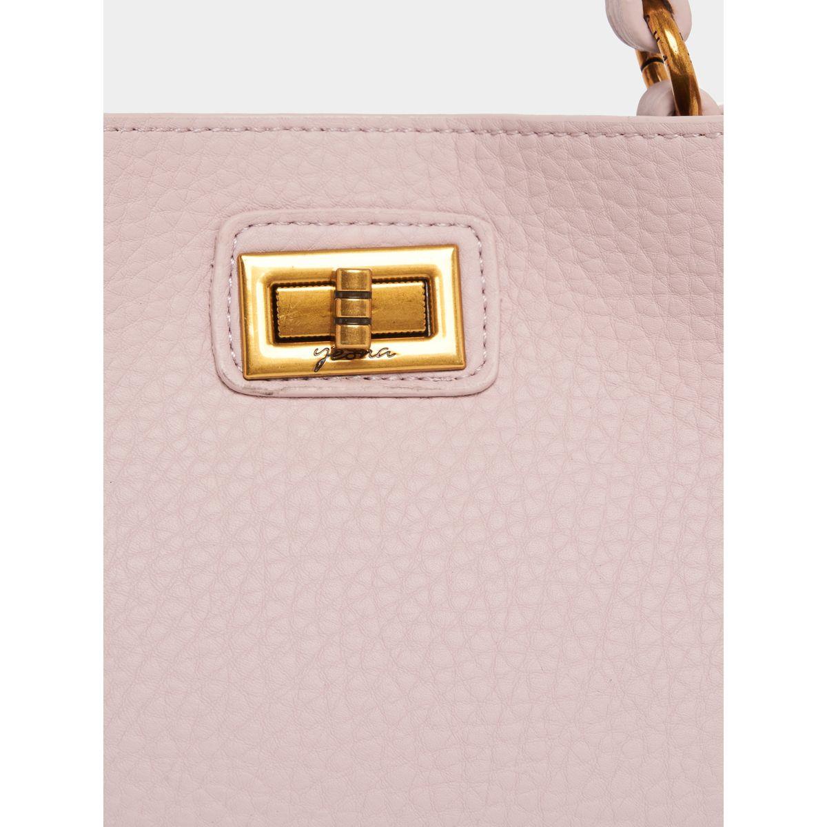 Styli Textured Handbag with Turn Lock Closure-women-bagsandwallets-handbags-image-3