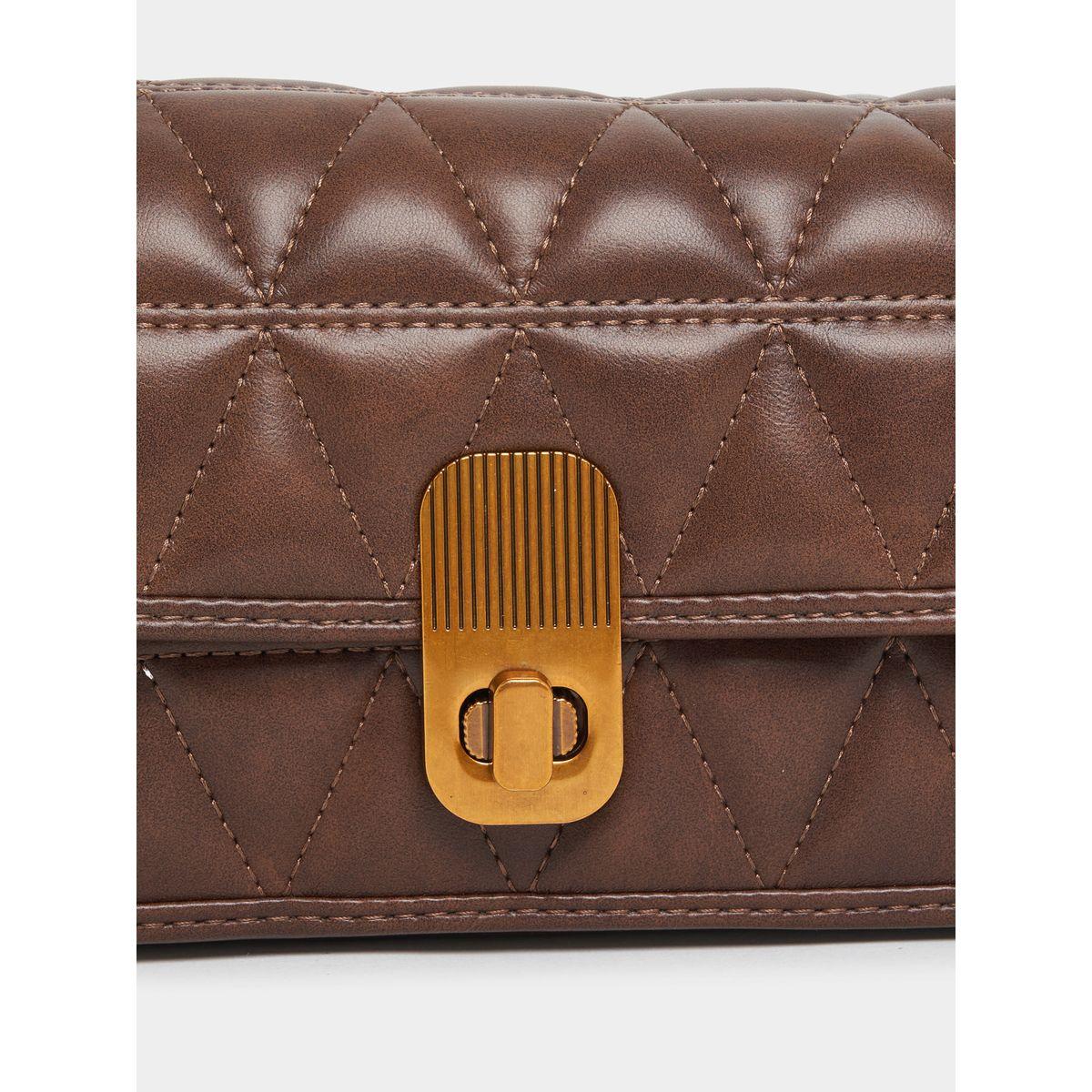 Styli Stitch Detail Quilted Shoulder Bag-women-bagsandwallets-handbags-image-3