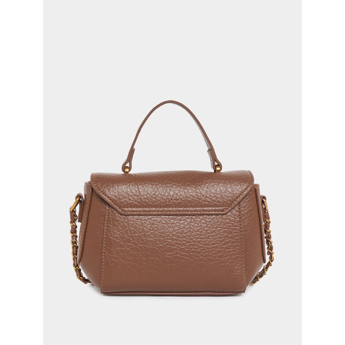 Styli Textured  Handbag with Turn Lock-women-bagsandwallets-handbags-image-2