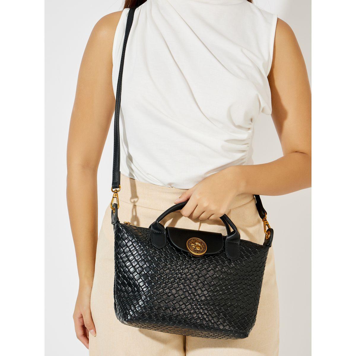 Styli Textured Metal Patch Accent Handbag-women-bagsandwallets-handbags-image-2