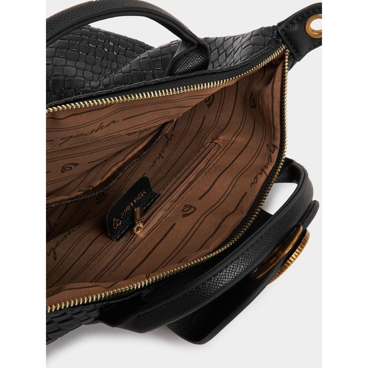Styli Textured Metal Patch Accent Handbag-women-bagsandwallets-handbags-image-7