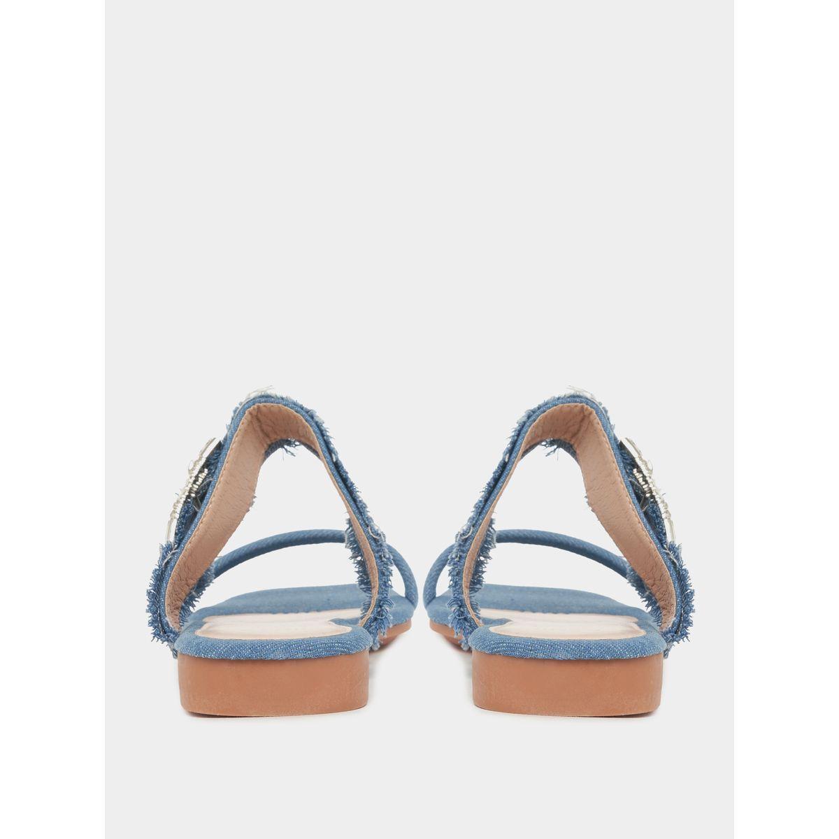 صندل فلات مزين بإبزيم-women-shoes-sandals-flats-image-4