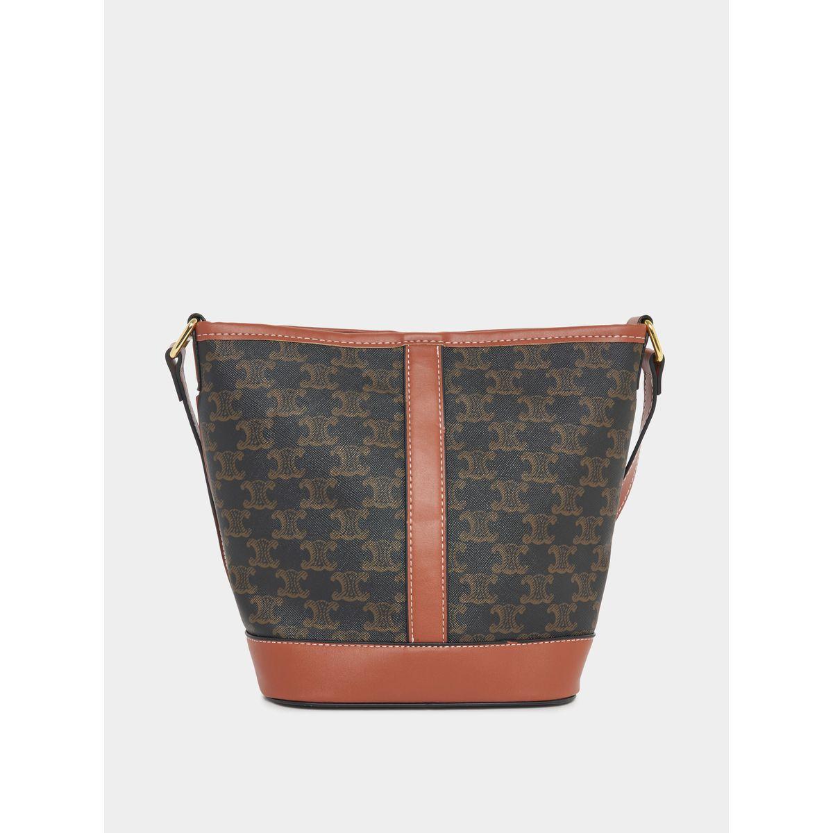 Styli Monogram Print Shoulder Bag with Pouch-women-bagsandwallets-handbags-image-3