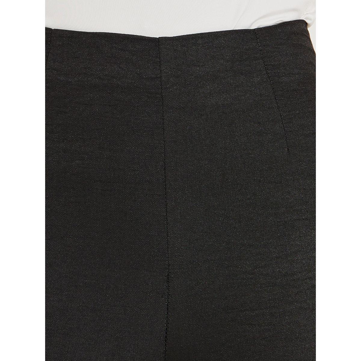 بنطال سادة بمظهر كتان مع ارجل واسعة-women-clothing-bottoms-trousers-image-3