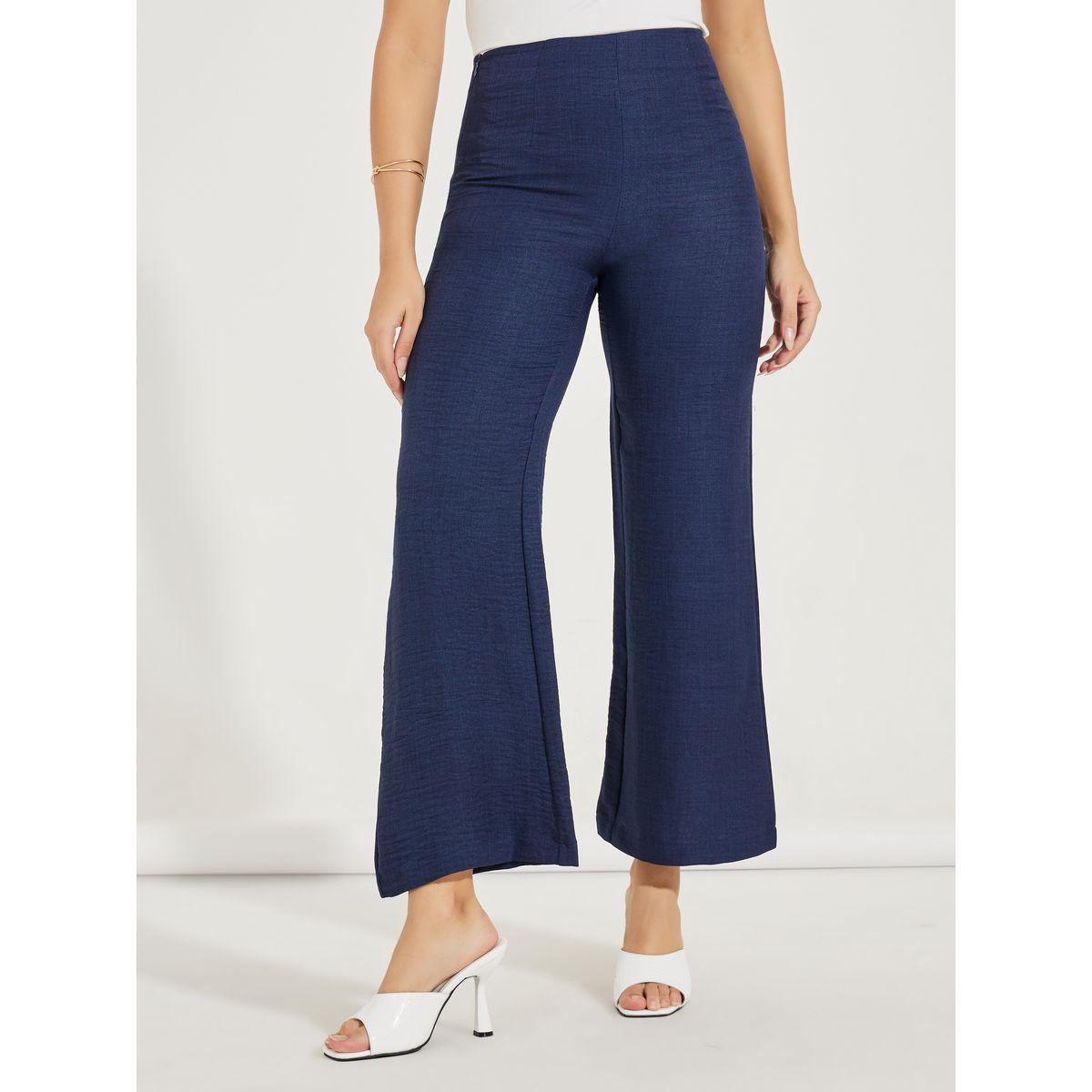 Styli Wide Leg Linen Look Ankle Length Pants-women-clothing-bottoms-trousers-image-2