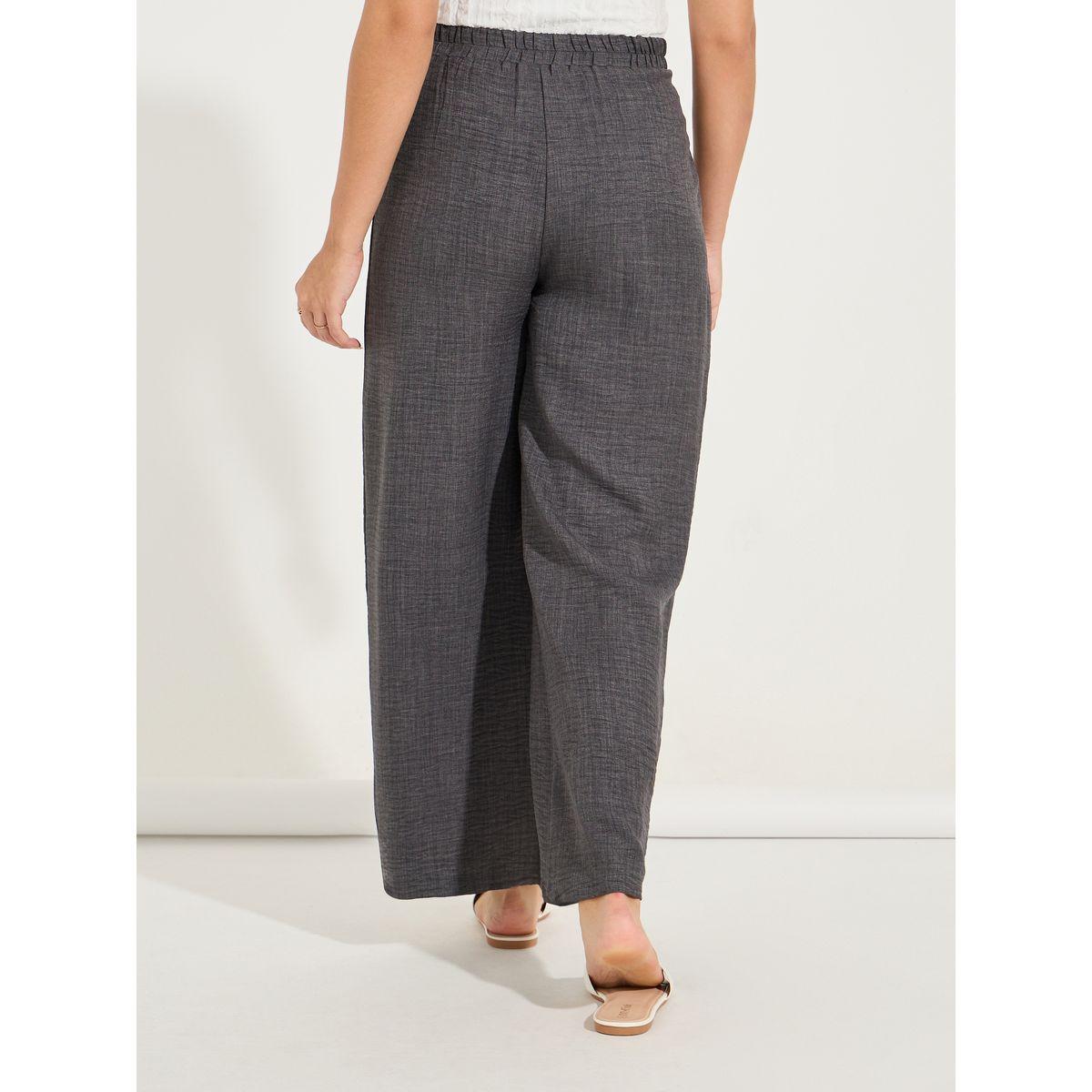 Styli Solid Wide Leg Linen Look Full Length Pants-women-clothing-bottoms-trousers-image-4